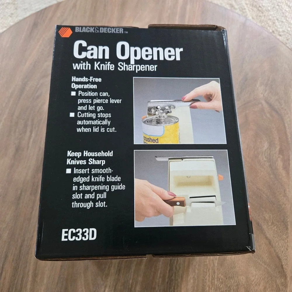 Black & Decker Can Opener EC33D NEW Electric Knife Sharpener Made‎ in USA
